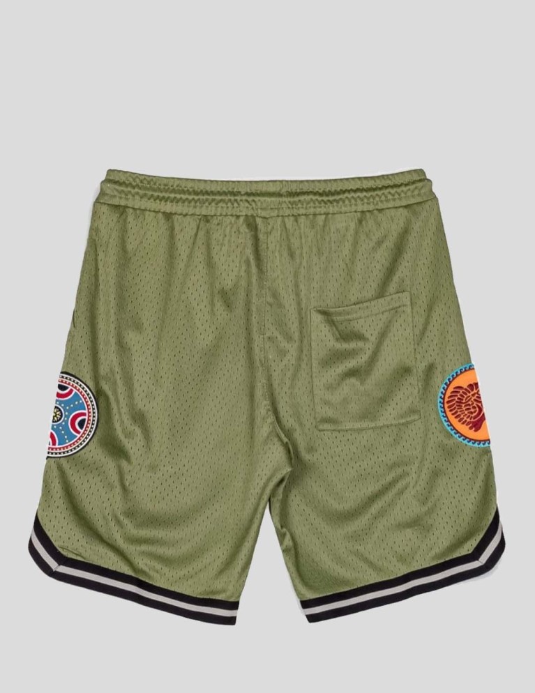 Shorts GRIMEY the clout mesh basket shorts green